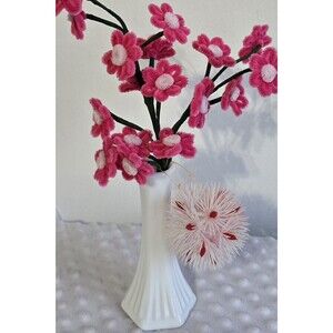 Vintage Kitschy Whimsical  Valentine's Day Milk Glass Brody Decor Lot Starburst